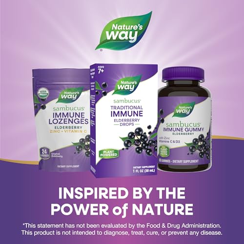 Nature's Way Sambucus Traditional Immune Elderberry Drops, 1 Fl Oz - image 7