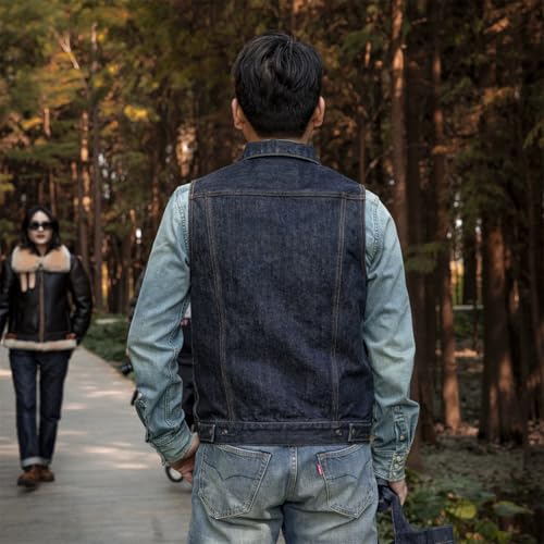 Red Tornado 21oz Selvedge Denim Tucker Vest3