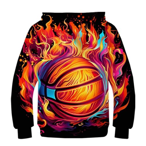 Hoodie basket-ball enfants avec style imprimé 3D idéal pour le collège - 2