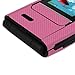 Skinomi Pink Carbon Fiber Full Body Skin Compatible with LG A380 (Full Coverage) TechSkin with Anti-Bubble Clear Film Screen Protector