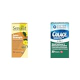 Senokot Extra Strength Natural Vegetable Laxative for Gentle Overnight Relief Constipation & Colace 2-in-1 Stool Softener & Stimulant Laxative Tablets, Gentle Constipation Relief in 6-12 Hours