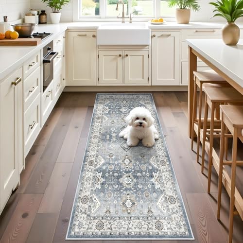 Washable 2x6 Hallway Runner Rug: Vintage Soft Runners for Kitchen...