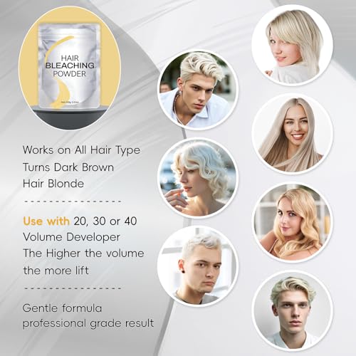 image for Lazibudgha Bleach for Hair 100g / 3.53oz, Hair Powder Bleach, Ammonia-