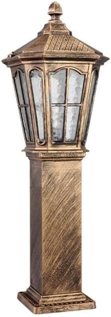 Lámpara de Poste Exterior Vintage de Aluminio y Vidrio 60 cm