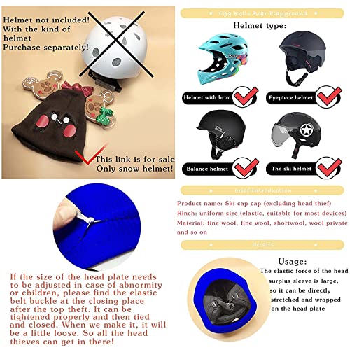 Action Sports Helmet Covers - Bicycle, Ski，Paraglider，Summer, Winter, All Year Round Multi-Sport Girl & Boy Accessories - Cute, Funny, Knit Helmets Cover - For Kids And Adults (Panda) #TOP7