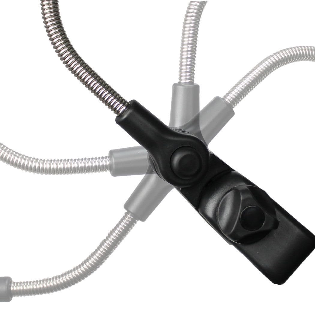 Ombrellone Dooky per carrozzina o passeggino (universale e flessibile, protezione UPF 50+, flessibilità di 180 gradi, tecnologia flex, sistema easyfix, idrorepellente), Grigio
