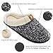 ULTRAIDEAS Women's Cozy Memory Foam Slippers Fuzzy Wool-Like Plush Fleece Lined House Shoes w/Indoor, Outdoor Anti-Skid Rubber Sole (9-10, Black/Grey)