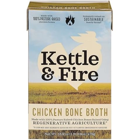 Kettle & Fire Regenerative Agriculture Chicken Bone Broth, 16.9 OZ Cover