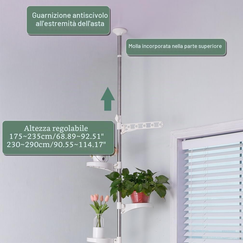 Hershii porta piante da interno scaffali per interni per fiori mensola espositori per decorazioni nuziali stoccaggio regolabile ripiano piante