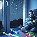 Cagemoga 104 Pcs Flying Slingshot Toy with Led Lights and Whistle 52Pcs Led Arrow Helicopter and 52Pcs Launchers for Summer Outdoor Game Birthdays Gifts Glow in The Dark Party Supplies