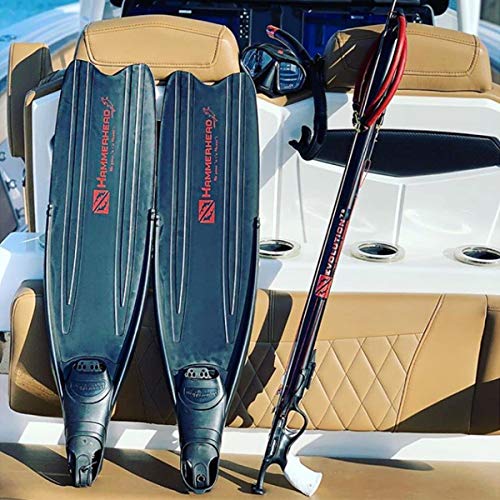 Hammerhead Kaudal Complete Fins, Black, Xx-Small #TOP4