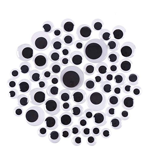 DECORA 20mm-40mm 78PC Plastic Wiggle Googly Eyes Self Adhesive for Christmas DIY Scrapbooking Crafts