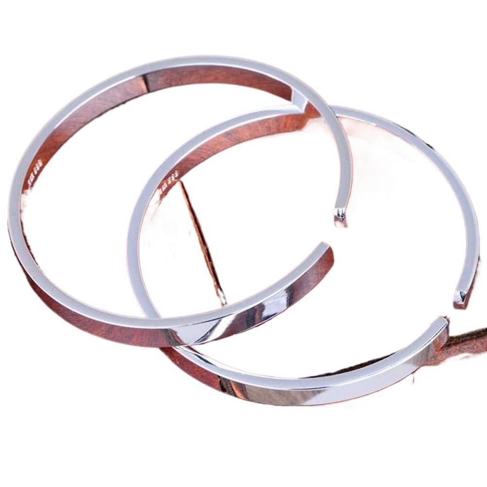 Bracciale in argento, bracciale rigido alla moda, bracciale rigido in argento 999 Bracciale rigido femminile semplice lucido regolabile in argento I braccialetti da 20 g possono essere regalati a qual