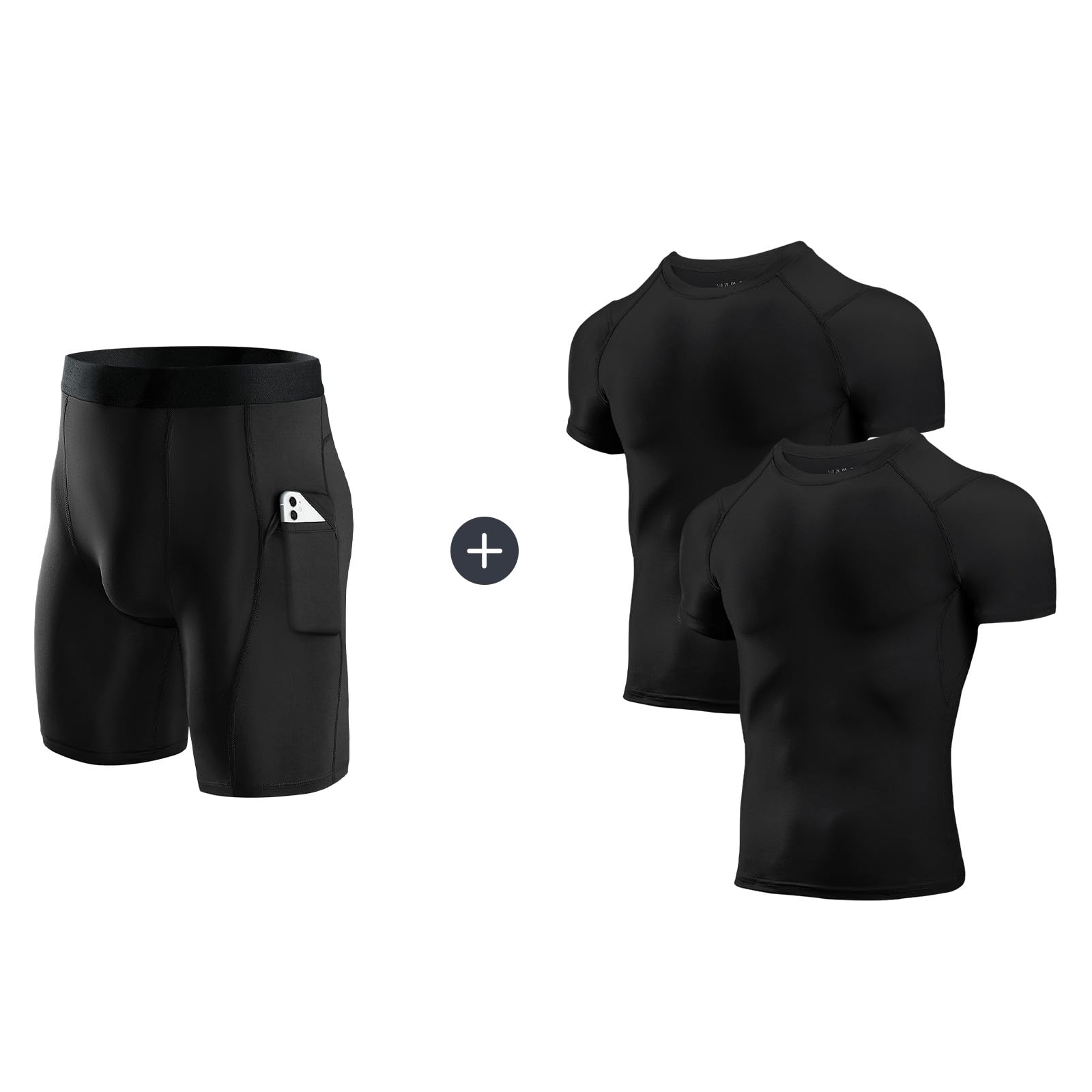 Niksamens Compression Shorts Small And Mens Compression Shirts