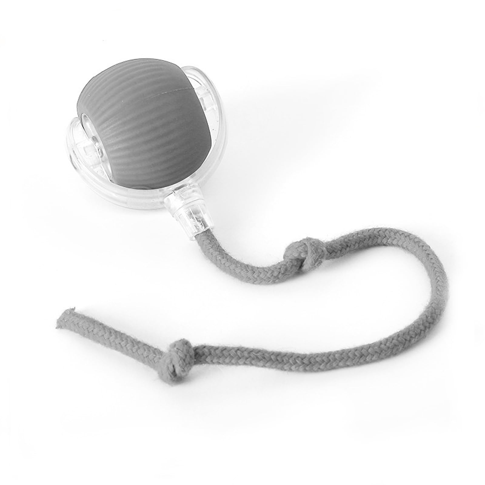 Balle interactive pour chat : jouet automatique anti-mastication gris