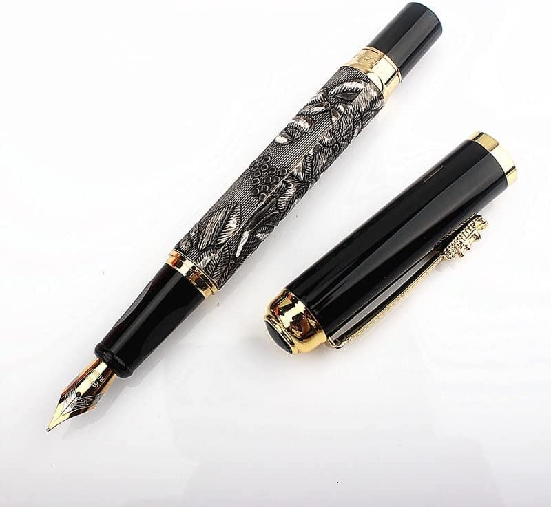 Pluma estilográfica Plumas Pluma estilográfica Deluxe 4color Oficina financiera clásica Pluma estilográfica Estudiante Material de papelería escolar