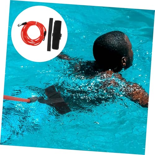 Banda de resistencia para natación con cinturón acuático rojo miniatura 4