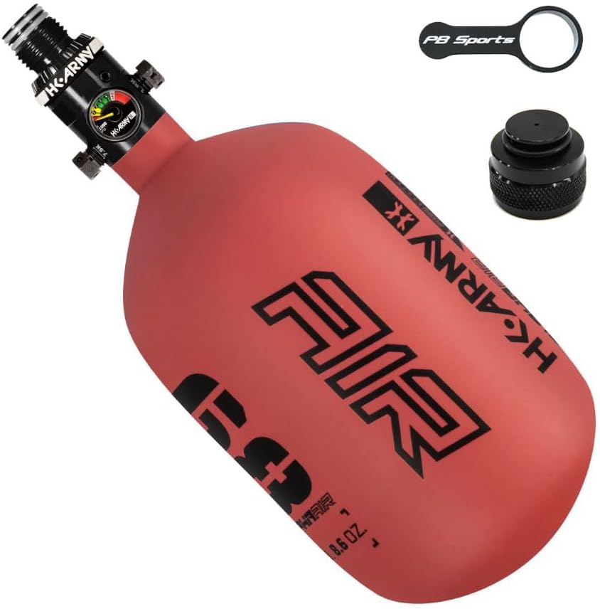 HK Army Alpha Air 4500psi HPA Tank w/Fill Nipple Cover & Thread Saver Combo