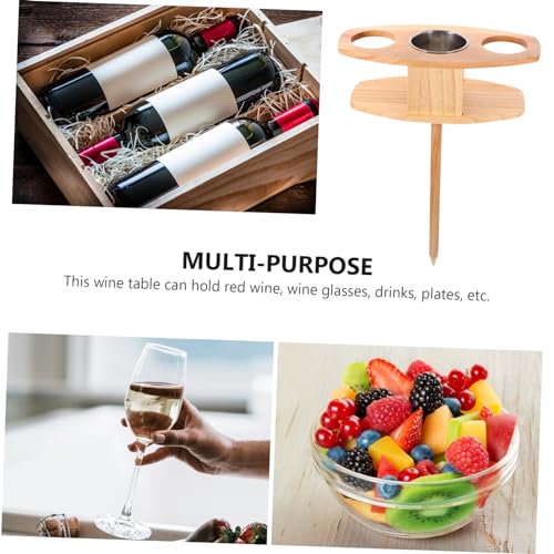 Table pliante portable de jardin pour buffet dessert et vin UPKOCH - 5