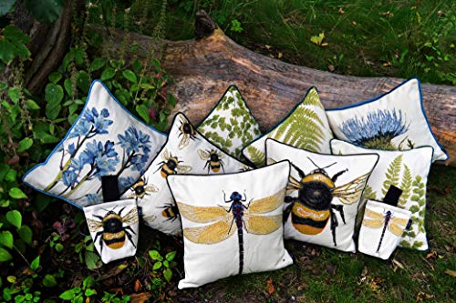 Mcalister Textiles Decorative Tapestry Throw Pillow Cover Scatter Cushion With Dragonfly Tapestry Design For Lounge, Bedroom & Garden 17X17 Inches Bugs Life Range #TOP6