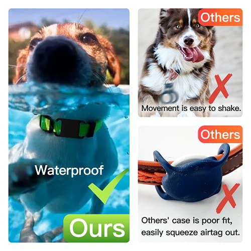 (2-pack) Beschermhoes voor Airtag Houder, Compatibel met Airtag Beschermhoes, Werk met huisdier Hondenhalsband en… - Image 6