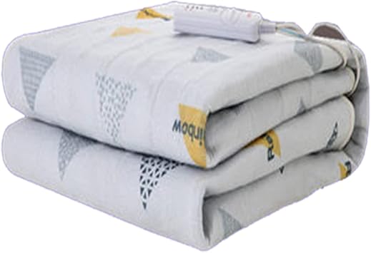 Review ZHULIN Weighted Heated Blanket Soft Heated Blanket Twin Cozy Electric Blanket with 3 Heating Levels Single & Dual Controller for Whole Body Electric Heated