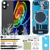 ReuWeu Back Glass Cover Replacement Compatible with iPhone 16 All Carriers 6.1