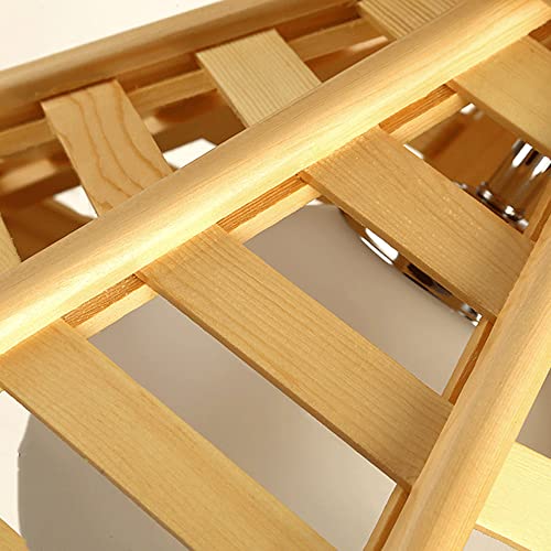Lámpara de madera con cable ajustable que soluciona techos bajos en comedores 6