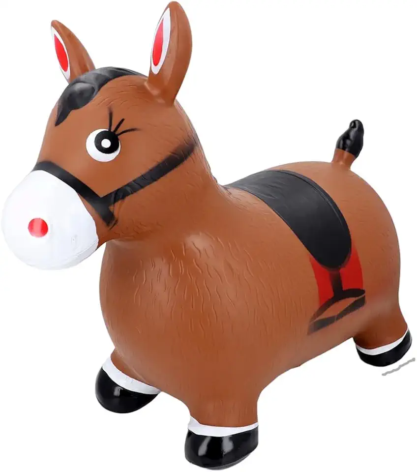 Cavalinho Touro Pula Pula Cavalinho Upa Upa Inflável com Som Divertido para Meninos