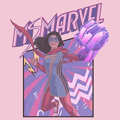 Marvel Ms Fist Panel Girls Short Sleeve Tee Shirt2
