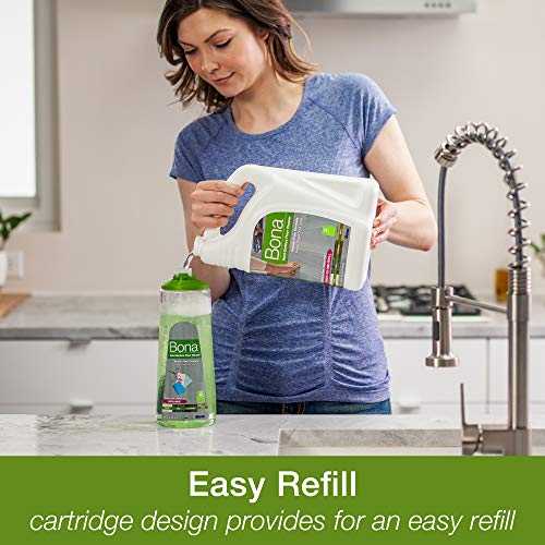 Bona Multi-Surface Floor Cleaner Refillable Spray Mop Cartridge, For Stone Tile Laminate And Vinyl Lvt/Lvp, 34 Fl Oz #TOP4