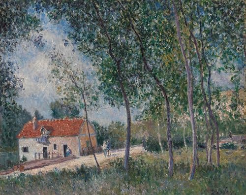 Carteles y pinturas murales de Alfred Sisley: cuadro impresionista retro de 60x90cm