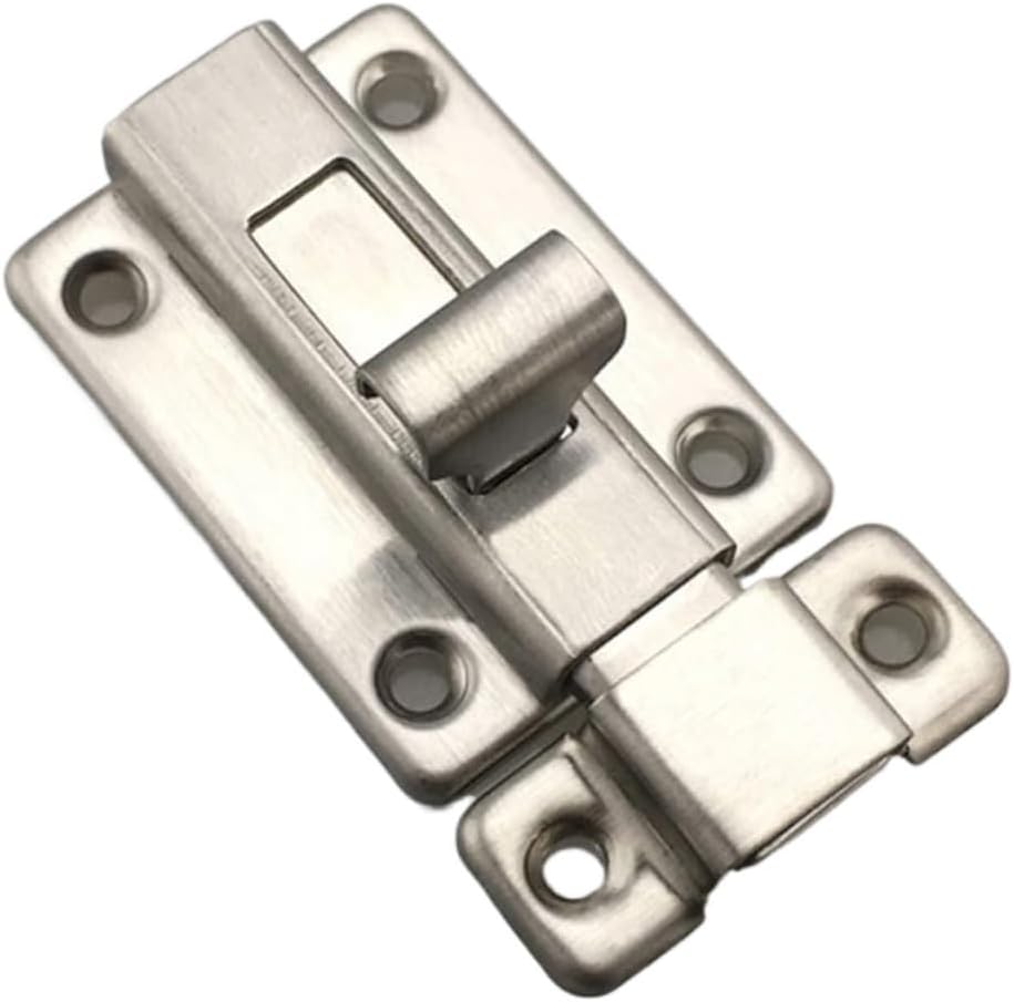 Slide Bolt Gate Latch, Bolt Sliding Door Lock, 2/3/4inch Stainless Steel Door Latch Barrel Bolt Latch Hasp Stapler Gate Lock Install Latch(3 inches)