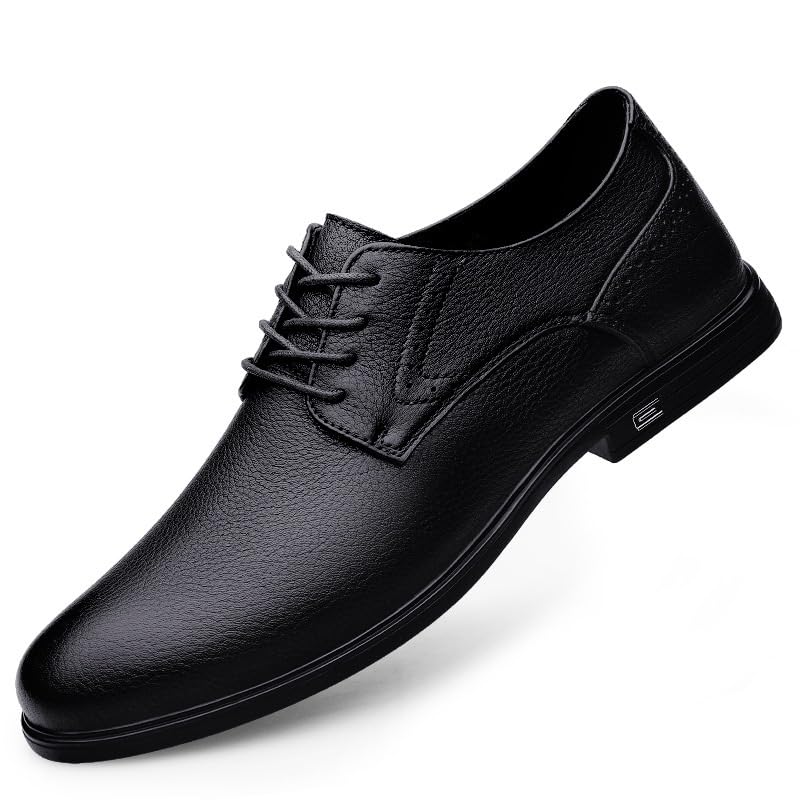 Classic Men's Dress Shoes Modern Leather Lace Up Dress Shoes Fashion Pointed Toe Business Tuxedo Loafers Shoes