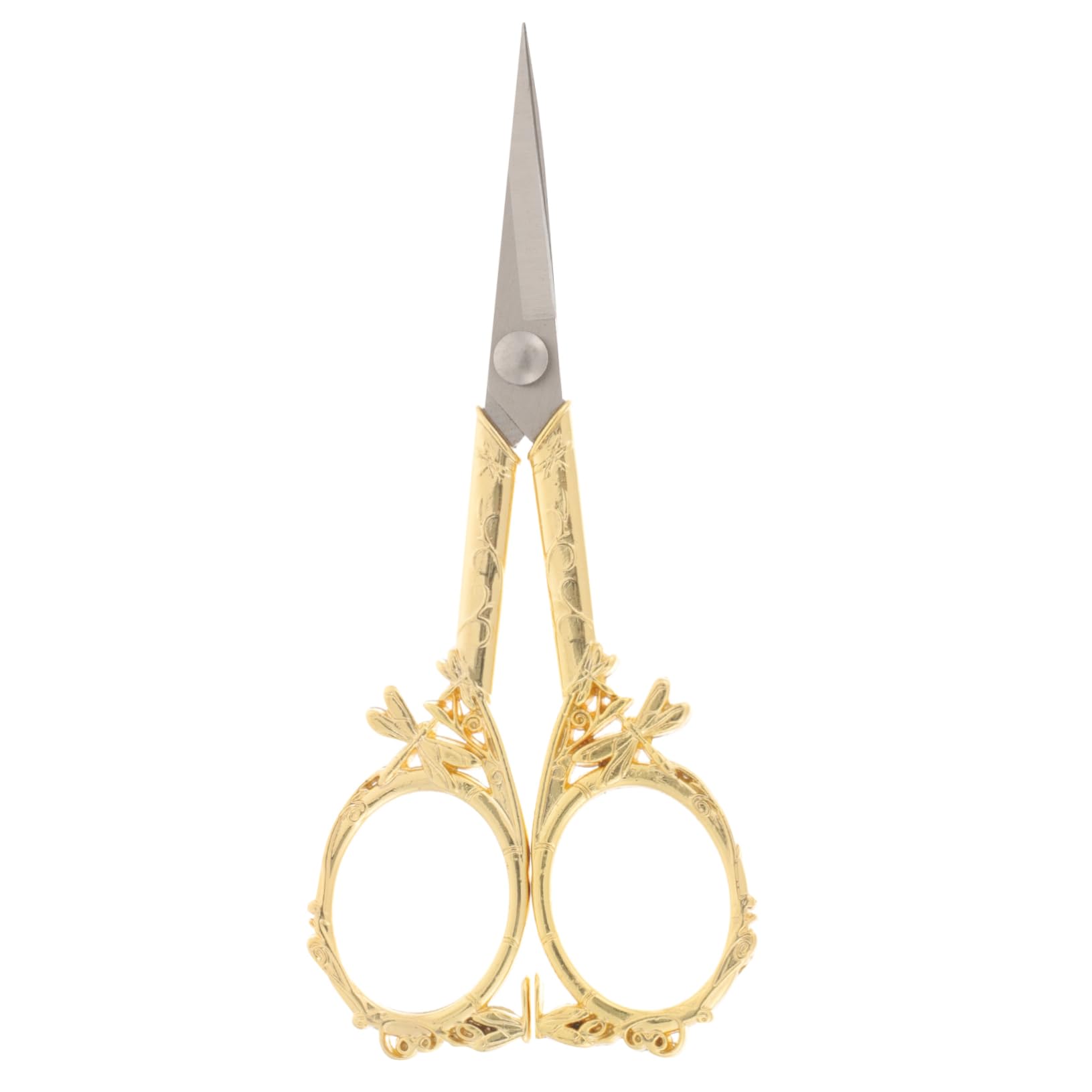SEWACC 4 Pièces ciseaux de bricolage ciseaux de couture fil à crocheter cisailles à fileter scissors broderie à la maison scolaires Acier inoxydable Golden