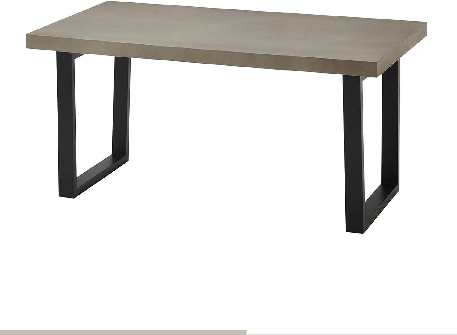 KAGUCOCO テーブル単品 [ガレット 幅160cm(テーブル脚：QC／BK)] コンクリート柄 セメント柄 ダイニング 4人掛