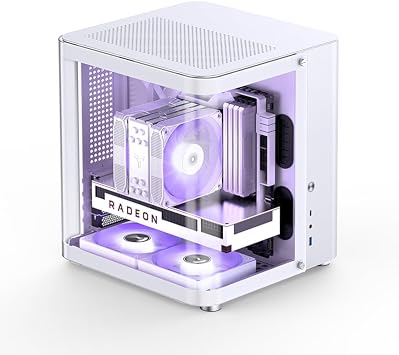 PC Case JONSBO TK-1 Dual Surface Translucent MATX Gaming Chassis White