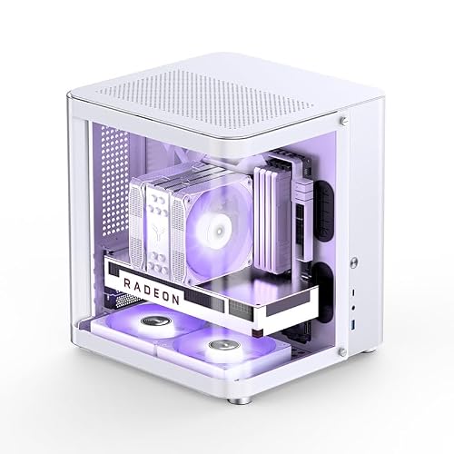 PCケース JONSBO TK-1 デュアルサーフェス側透MATXゲームシャーシ ホワイト