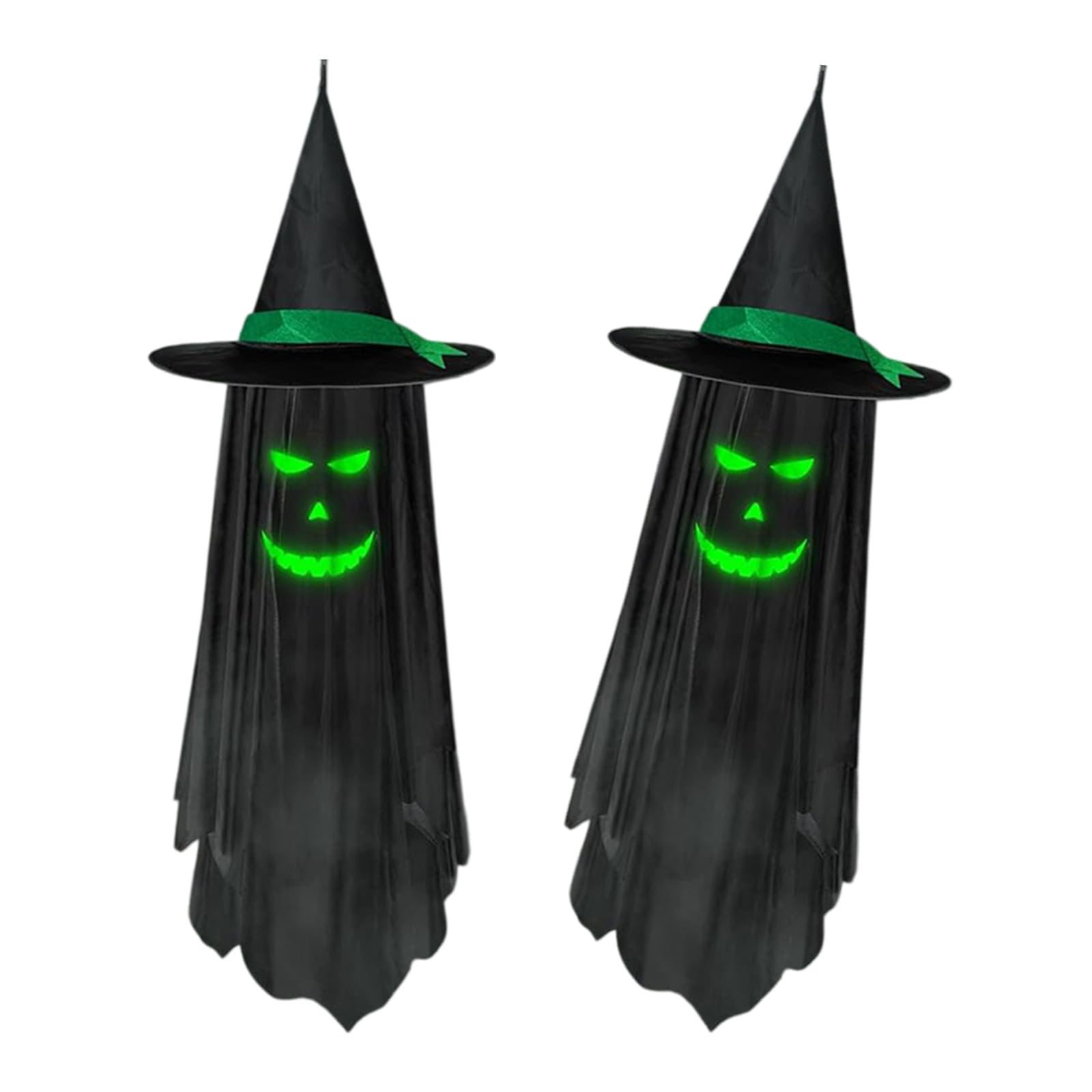 NVOQILIN Illuminated Specter Hanging Decoration Decorative Halloween Ornament for Scary Holiday Display Halloween Glowing Manifestation Decoration