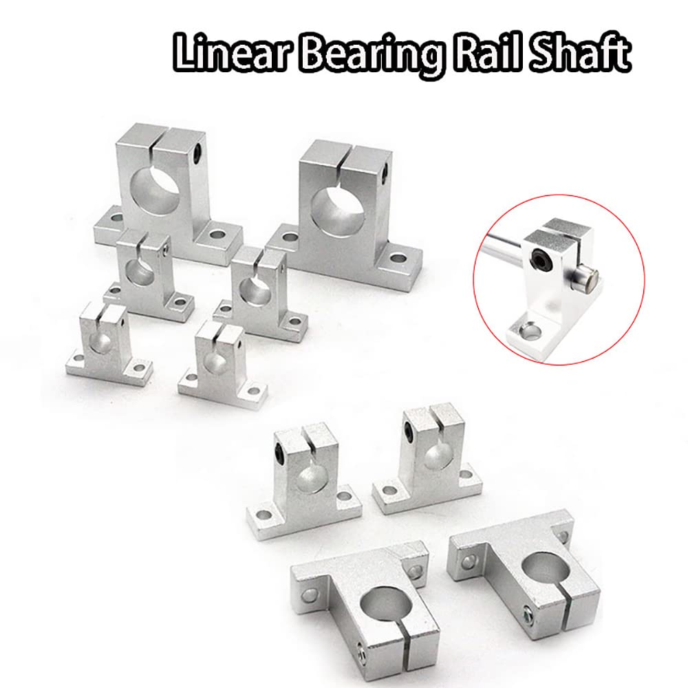 SK35 Lot de 4 supports linéaires en aluminium de 35 mm pour axe optique vertical