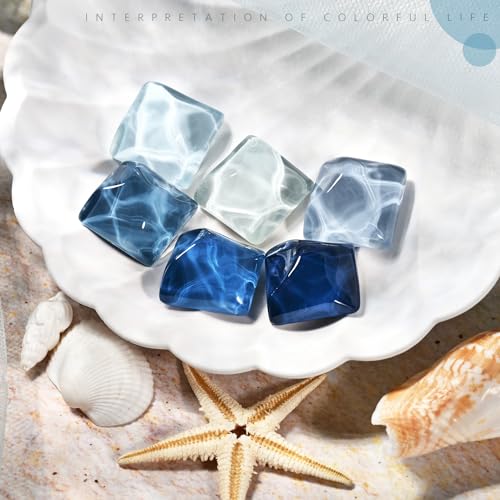 Image of GAOY Blue Navy Gel Nail Polish Set, 6 Colors Nude Gray Baby Blue Soak Off UV Light Cure Gel Polish Kit for Salon and Nail Art DIY at Home