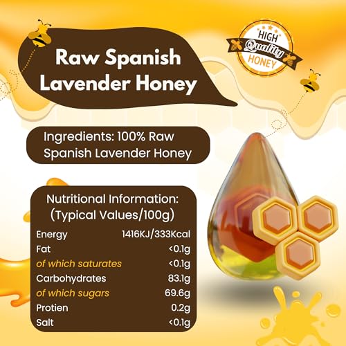 Miel de Lavanda Española Cruda Heather Hills Farm 340g miniatura 4
