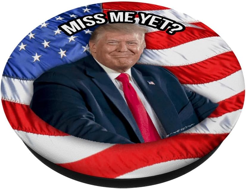 Anti-Biden Donald Trump Miss Me Yet Funny Political 2024 PopSockets MagSafe PopGrip for iPhone