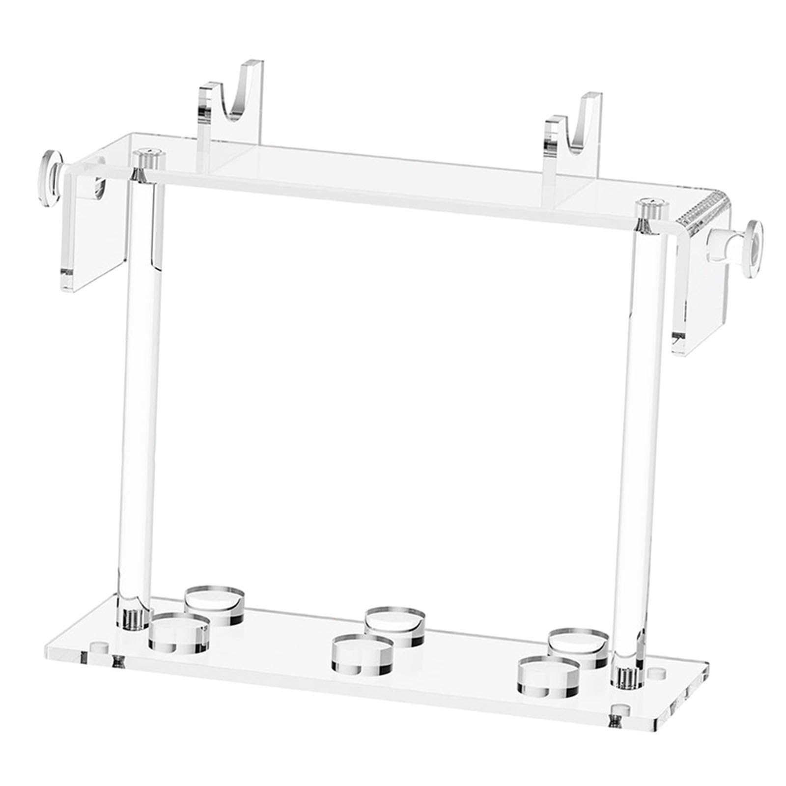 Supporto per Asciugacapelli Da Tavolo, Porta Accessori per Capelli, Ripiano Trasparente per Riporre Arricciacapelli E Accessori per Parrucchiere,