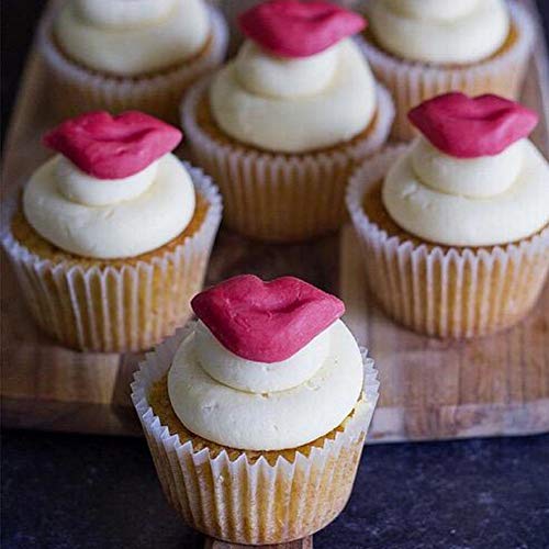 Busoha Lips Fondant Molds - Lips Kiss Collection Silicone Mold For Cake Decoration Chocolate Small Pastry Sugarcraft Baby Shower Wedding Bachelor Party Supplies Favors #TOP5