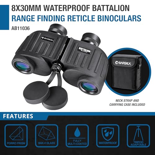 Binoculares tácticos Barska Battalion 8x30 impermeables miniatura 3