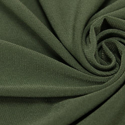 Olive ITY Stretch Jersey Knit Fabric Interlock...