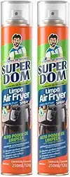 Kit 2 Limpa Air Fryer Super Dom 250ml Desengordurante