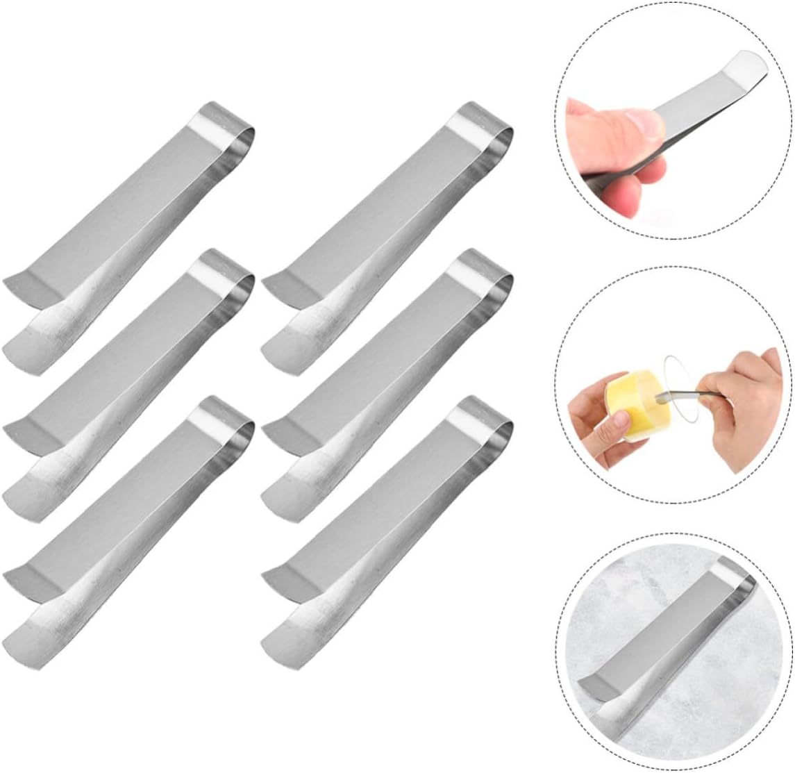 6pcs Stainless Steel Candle Wick Trimmer Put out Tool for Jar Candles