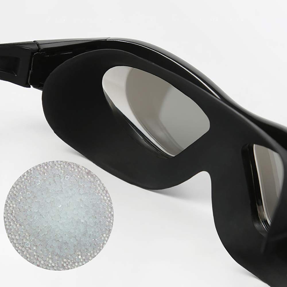 Occhiali da Snorkeling Occhialini da Nuoto dal Design aerodinamico Occhialini da Nuoto in Silicone Morbido antiappannamento per Adulti e Bambini Black&Gold